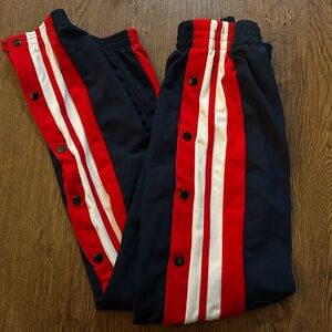SHEIN Blue and Red Joggers with Athletic Stripes
